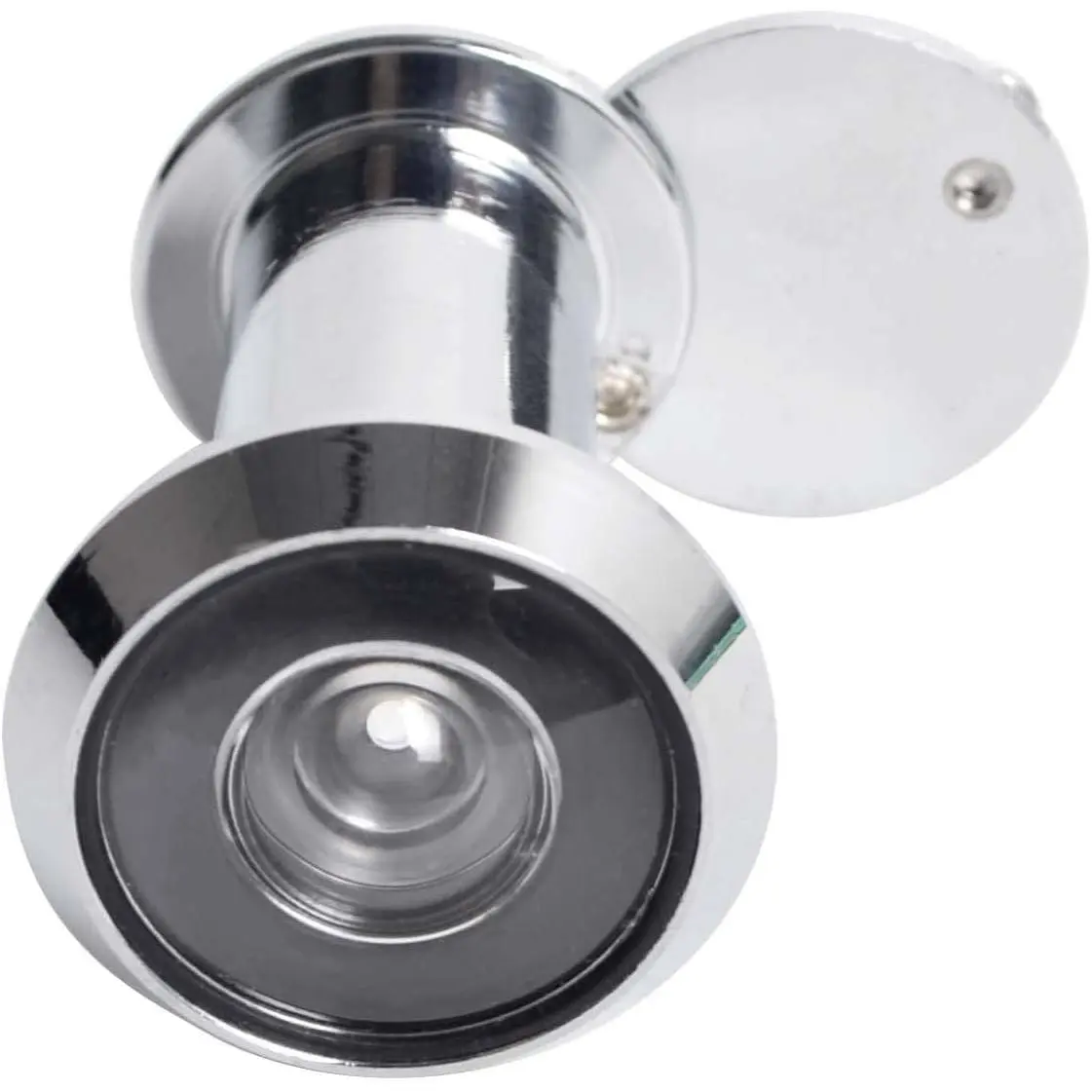 Door Viewer Peephole, Solid Brass 220- Door Viewer with Heavy Duty Rotating  Cover for /8" to 2-1/6" Doors for  Office Hotel (Polished Chrome)