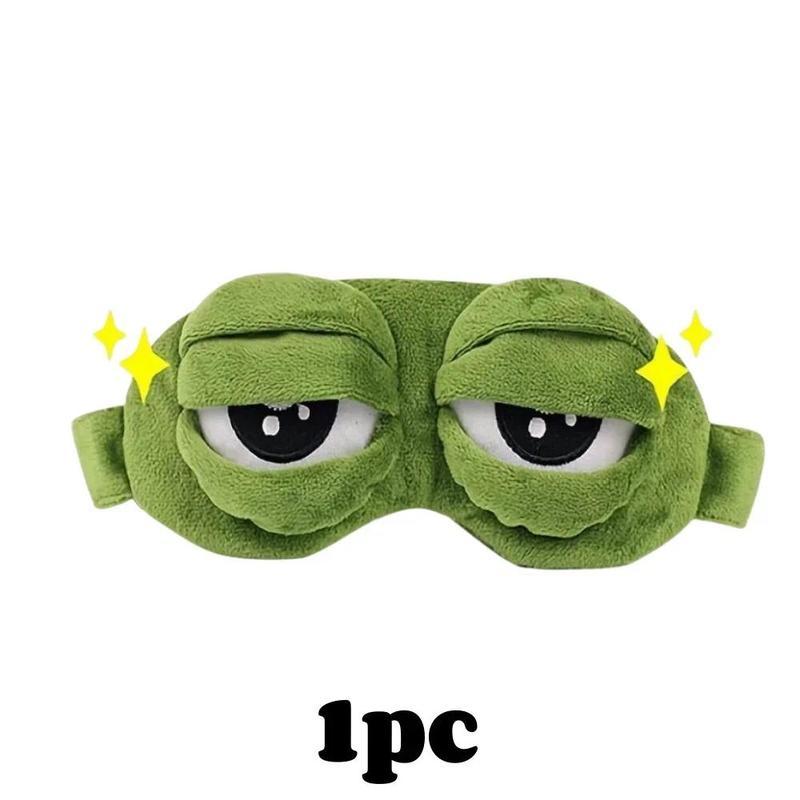 3D Frog Sleep Mask, Soft Cartoon Eyeshade for Men and Women, Portable Blindfold for Travel, Napping, and Winter Home Relaxation SpringStatements
