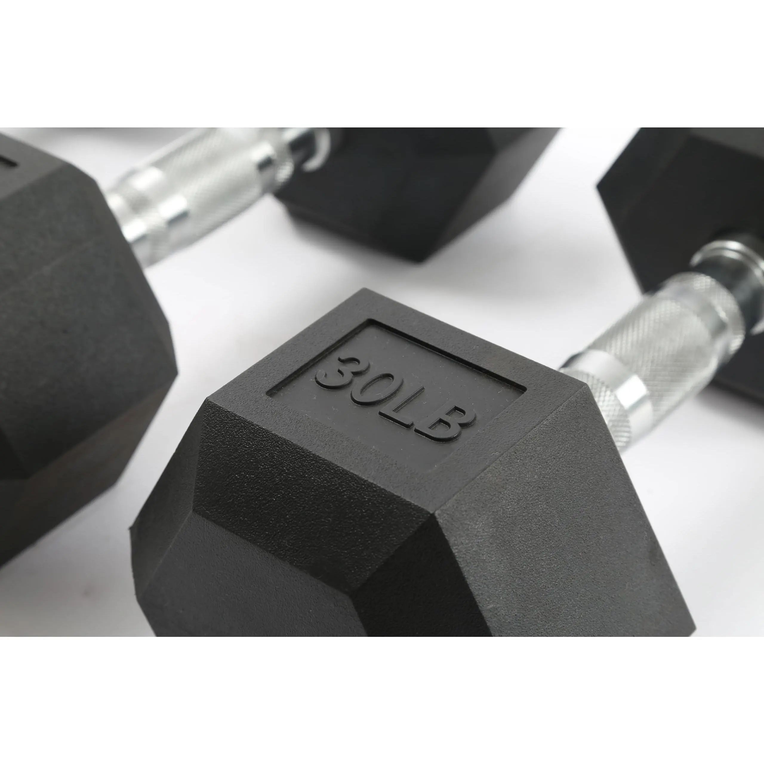 GAOMON Professional Hex Dumbbell Set – Cast Iron Rubber Coated Free Weights, Ergonomic Non-Slip Handles, Anti-Roll Hex Design, Home Gym & Full Body Training, 100 lbs (2x20LB & 2x30LB)