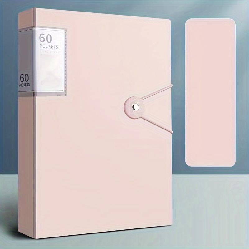High-Quality A4 Document Folder with 60 Pages, Durable Waterproof PP Material, Multi-Pocket Design for Home Office and School Organization