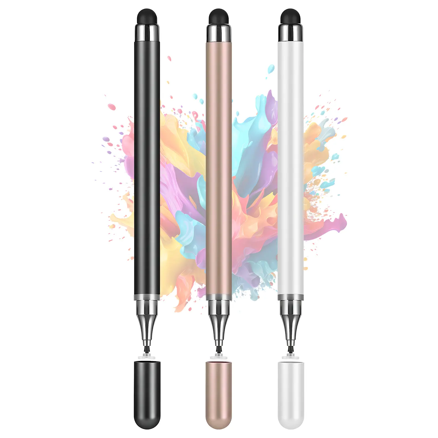 3Pack Tablets Stylus Pen,2 in 1 Stylus Pen for Touch Screen High Precision Universal Stylus Pen for iPad Compatible with Apple, iPhone, iPad, Android, Microsoft Tablets, Phones#SummerWins #DealsForYouDays#Fahther's Day Gift