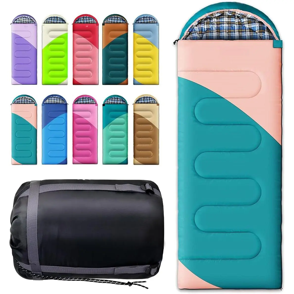 Camping Sleeping Bag, 32 ℉   Sleeping Bags  Adults Kids Teens Cold Weather Warm Sleeping Bag Winter  3-4 Season Camping, Camping Gear Equipment, Traveling, and Outdoors