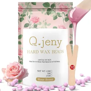 Hard Wax Beads for Hair Removal, 2.5lb Rose Formula Wax Beads, Suitable for Sensitive Skin Women & Men, Ideal for Brazilian Bikini Face Arms Chest Back Legs Eyebrows