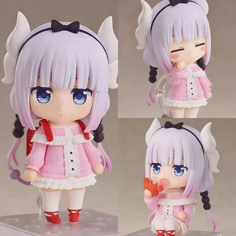 2026 Hot Item Nendoroid 1963# Kanna Kamui Q Version PVC Figure, Collectible Model Doll Toy Gift from Miss Kobayashi's Dragon Maid for Anime Fans, Anime Figures, Q Version Doll