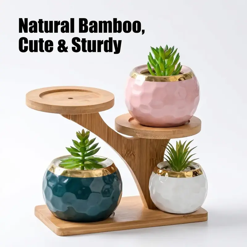 Plant Stand, Multifunctional Plant Pot Holder, Succulent Planter, Plant Stand for Succulents, Garden Supplies for Home, Office, Balcony Decor, Plant Stand Indoor, Potted Plant Stand