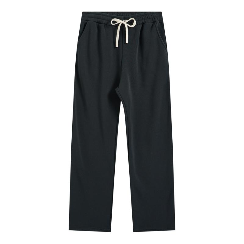 TJL Men's Regular Fit Solid Drawstring Waist Sweatpants, Casual Pocket Design Pants for Fall & Winter, Men's Trousers for Daily Wear, Yoga Training Pants, Casual Sports Pants solid drawstring waist sweatpants