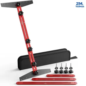 8"to 60" Size, Woodworking & Construction Layout Tools, Stair Tread Template Tool, Aluminum Stair Tread Jig for Accurately Measuring Angle, Length & Depth.Precision Stair Gauge Measuring Tool for Stairs, Floor, Cabinets