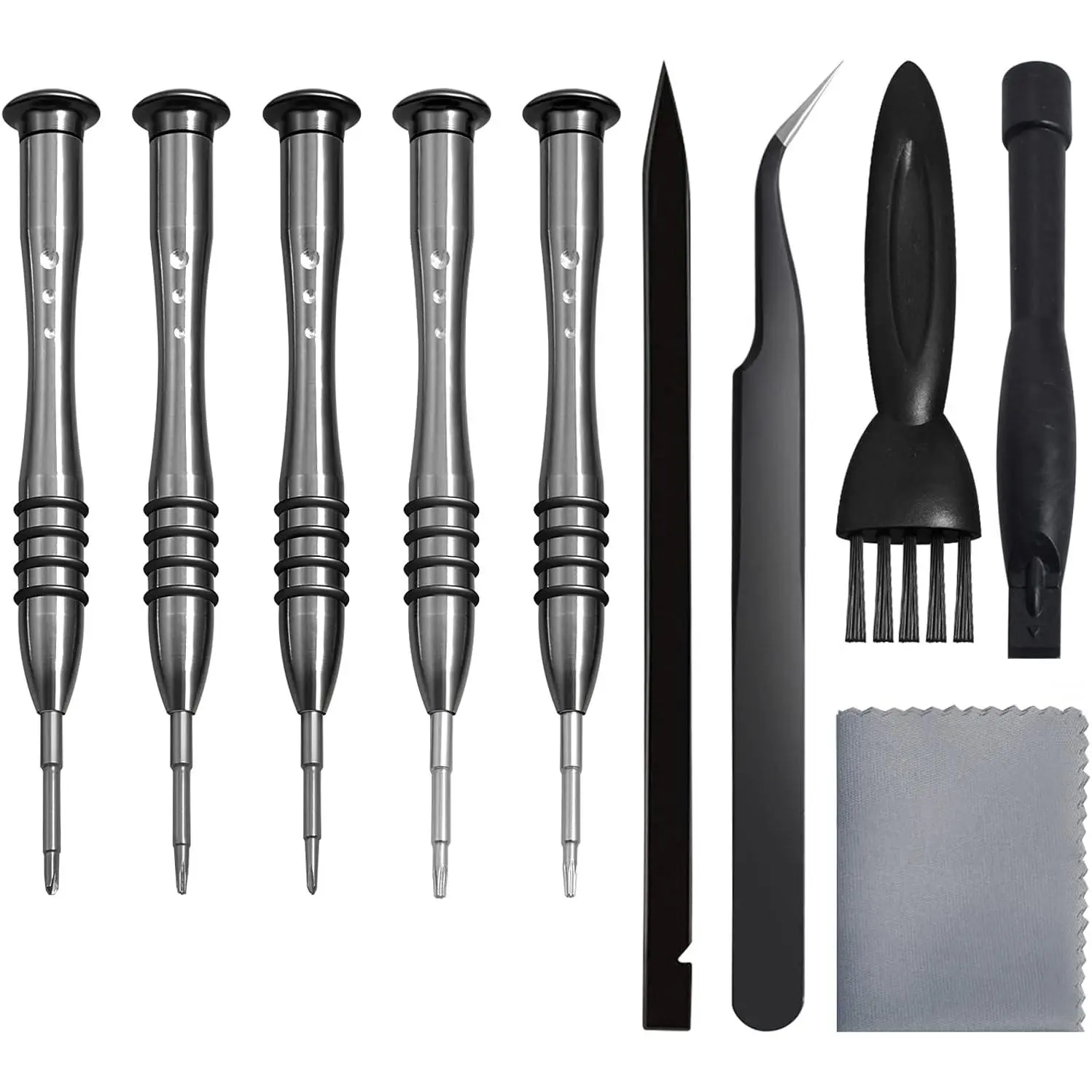 Set, Tri-Wing Phillips Pentalobe Screwdrivers Repair Tool Kit | Stainless Steel Material, 360° Rotating Labor-Saving Cap,  Tips, For  MacBook  Retina Pro Air - 5 T5 T6