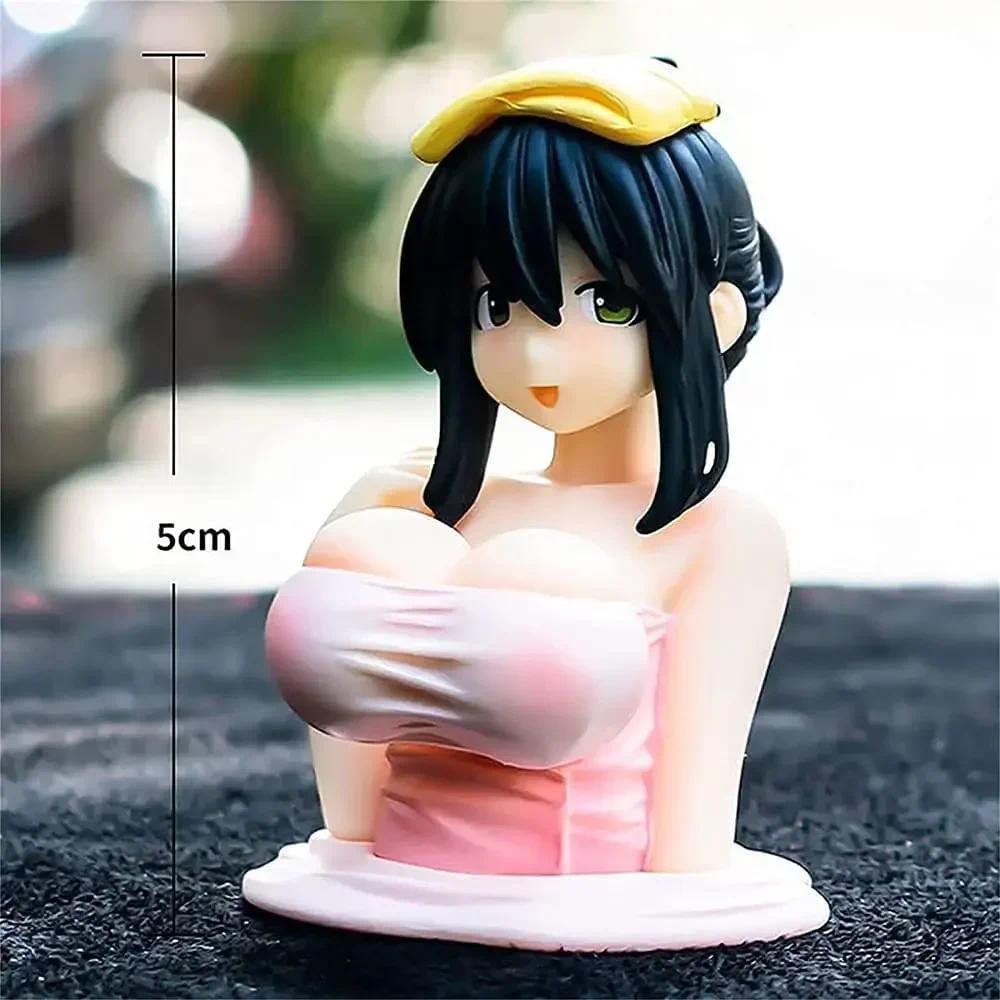 1/2 car phone holder, bikini  girl cartoon anime cute Kanako wobbly ornament, car dashboard decoration interior.
