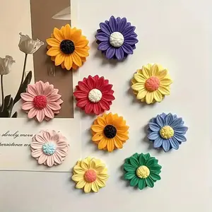 8pcs flower refrigerator magnets, cute decorative magnets, kitchen decoration, home decoration, holiday gifts