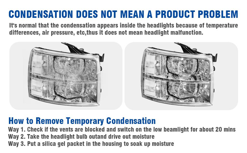 Headlights Assembly with High/Low Beam Bulbs for 2007-2013 Chevy Silverado 1500/ 2007-2014 Silverado 2500 HD 3500 HD, OE Style Replacment Headlamps Pair, Chrome Housing/ Clear Lens/ Clear Reflector