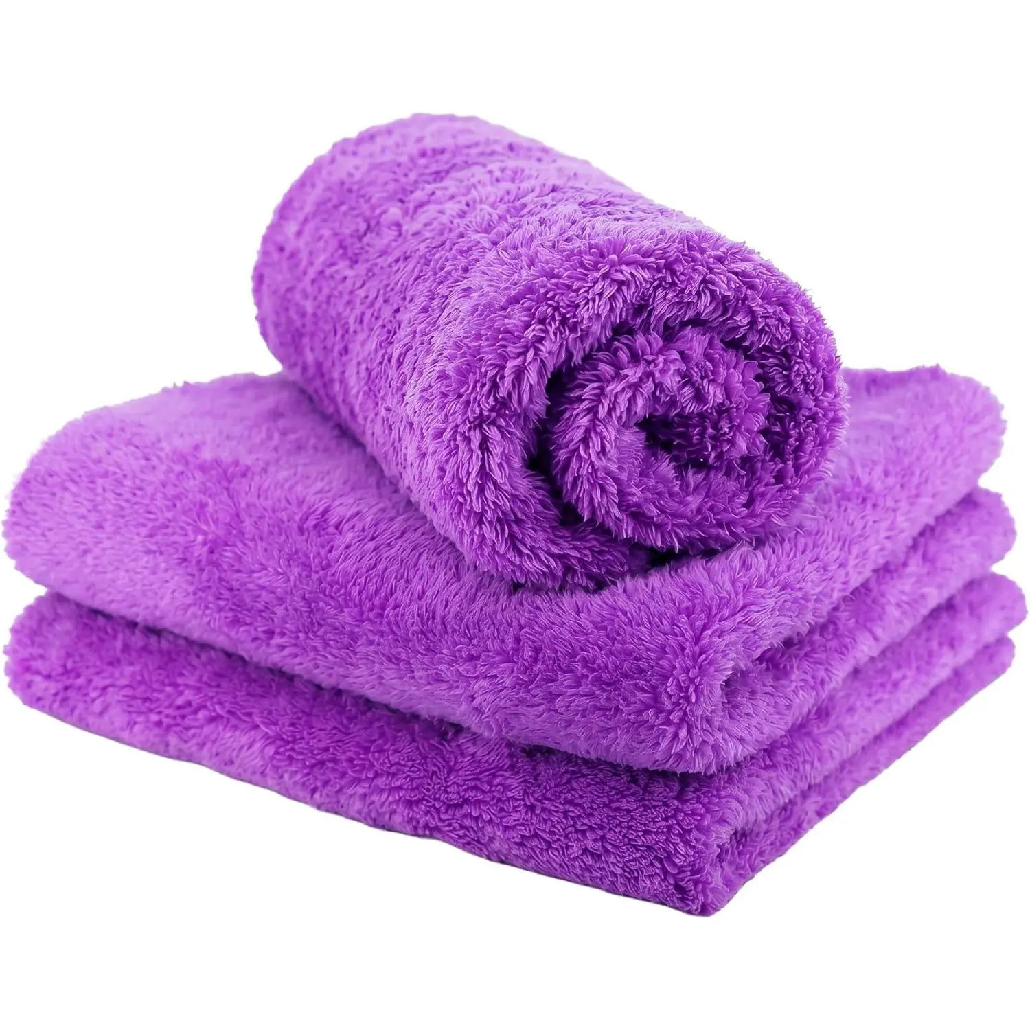 Cleanup Crew  Microfiber Towels 3 Pack, 550 GSM Ultra Soft Edgeless  Cleaning Towels, Scratch-Free Microfiber Cloths for Auto Detailing, Wax Removal, Glass & Interior,