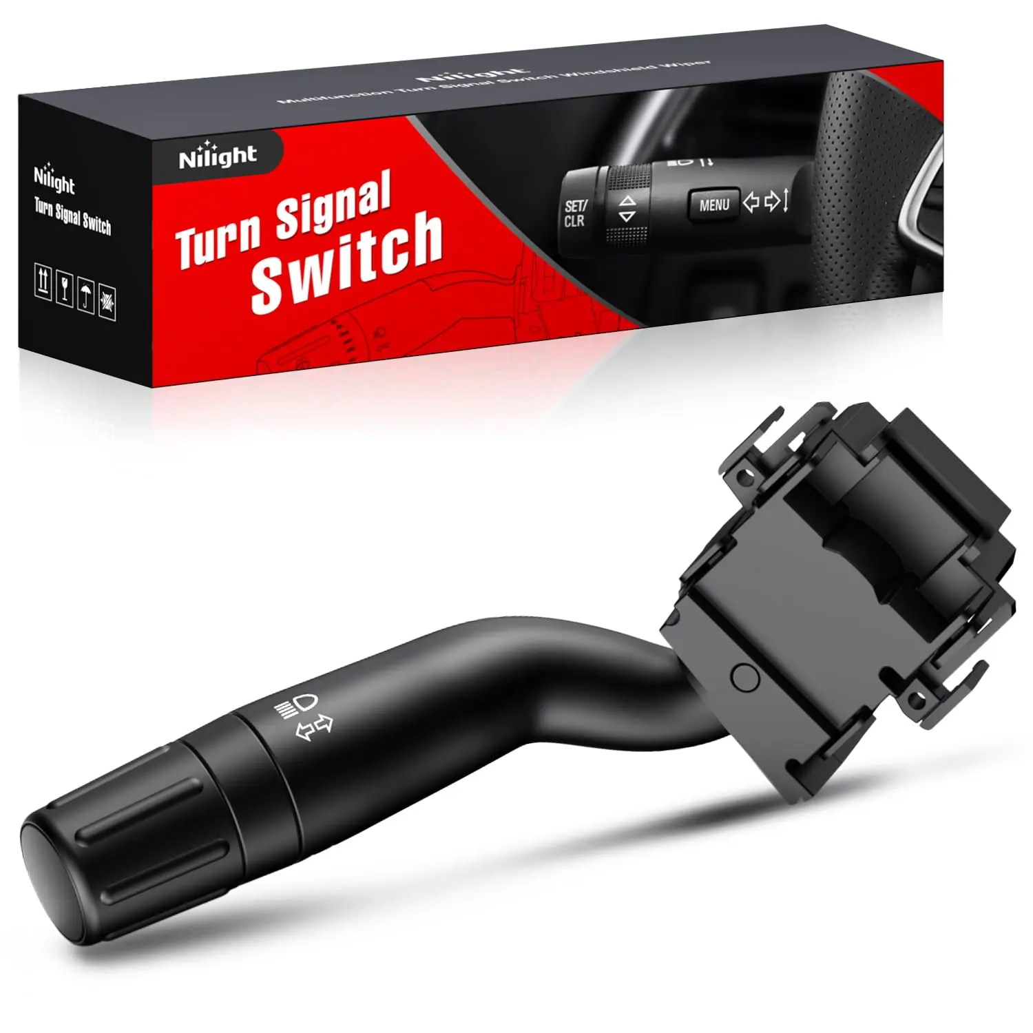 Nilight PP & ABS Durable Windshield Wiper Multifunction Combination Lever Switch - PP Material, Excellent Touch, Smooth Surface, Easy Installation, Exact OEM Design, Fits 2011-2012 Ford Edge/Explorer, 2011-2013 Lincoln MKX