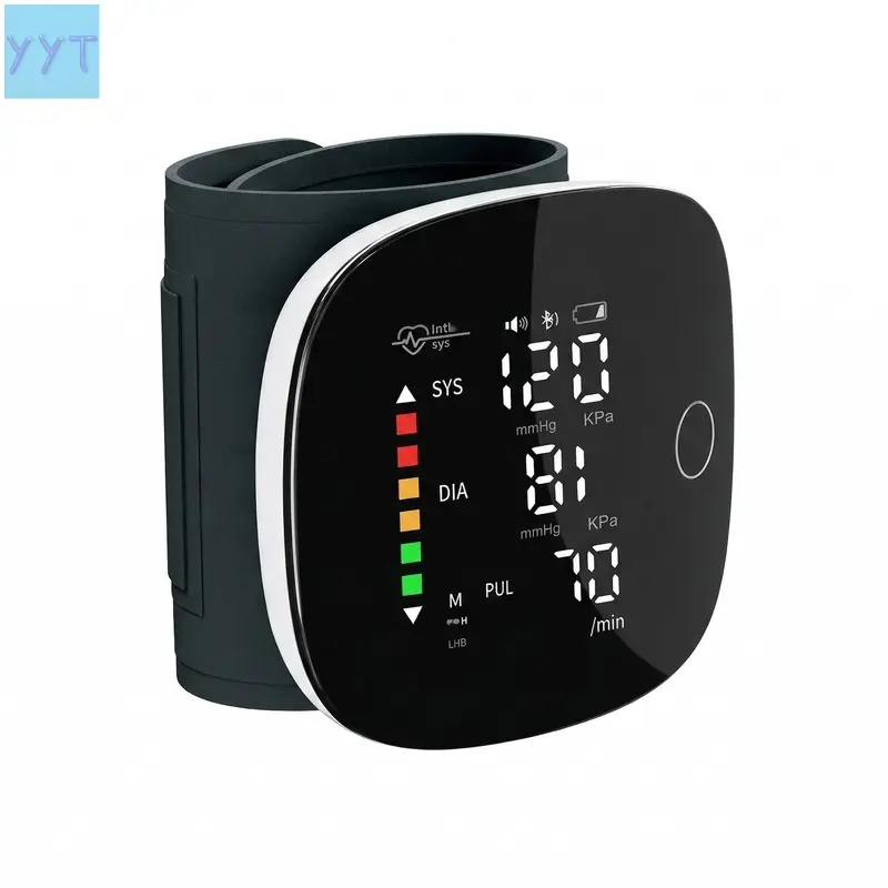 YYT1  Rechargeable Digital Wearable Wrist Band Blood Pressure Monitor Home Users - LED Screen, Voice Alert, Simple Operation, 99x2 Memory, Tracking, Health Management Device