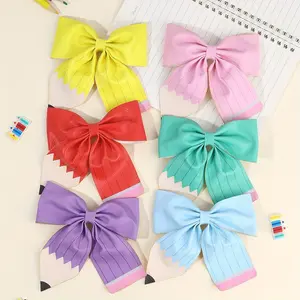 1pc Back-To-School Season Pencil Shape Hair Bow Clips for Cute Hair Bows for Daily & Casual Wear Stylish Hair Additions Ideal Choice for Back to School Gifts