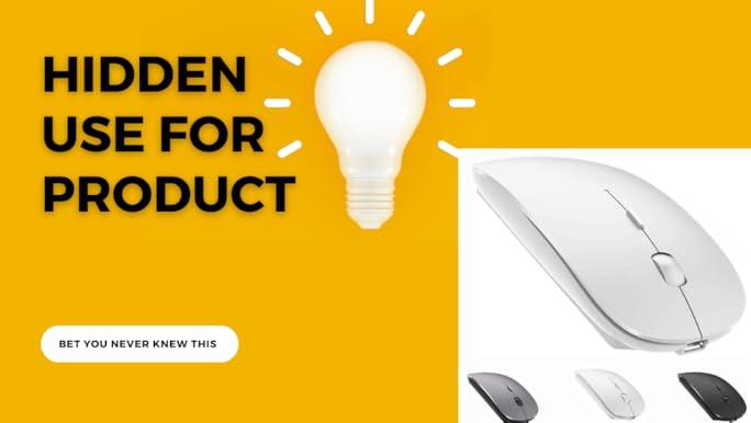 Bluetooth Mouse for MacBook/Laptop/Notebook/pc/iPad/Chromebook, Wireless Mouse forMacBook air/Pro (White)