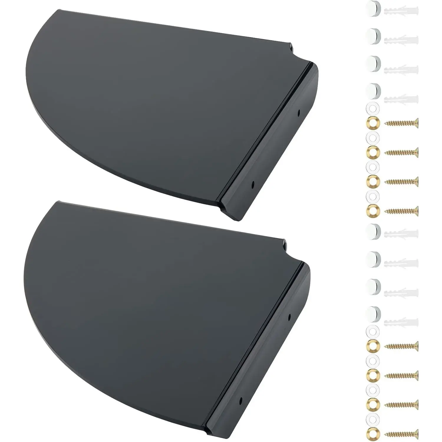 Solid Black (2 Pcs)