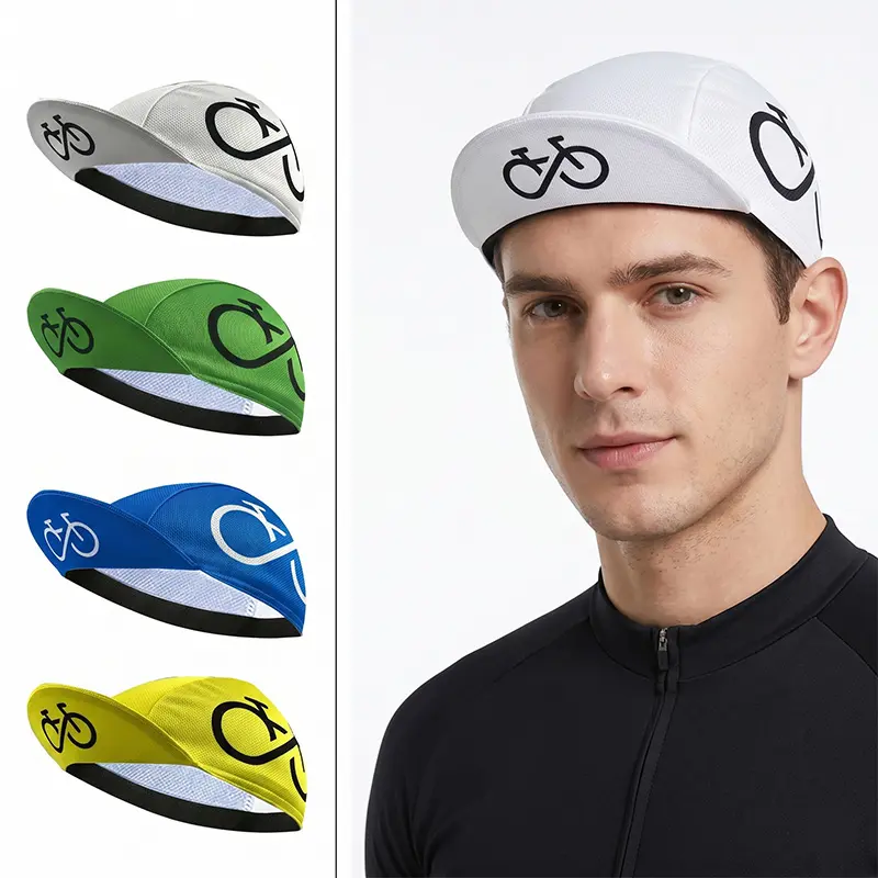 Quick-Dry Cycling Cap with Moisture-Wicking Fabric & Breathable Design - Adjustable Fit Unisex Bike Hat for Men & Women, Multiple Colors Available, Outdoor Sports Gear, Sleek Sports Hat, Durable Sports Hat