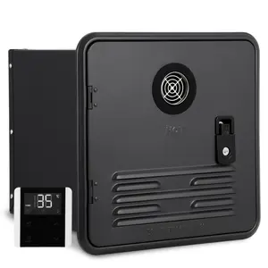 Global Fit RV Tankless Water Heater - 48,000-55,000 BTU Quick Endless Hot Water, Propane Gas & 12V DC, Digital Remote, 15x15" Compact Door Mount, High Altitude Ready, Certified Certified, Easy Install