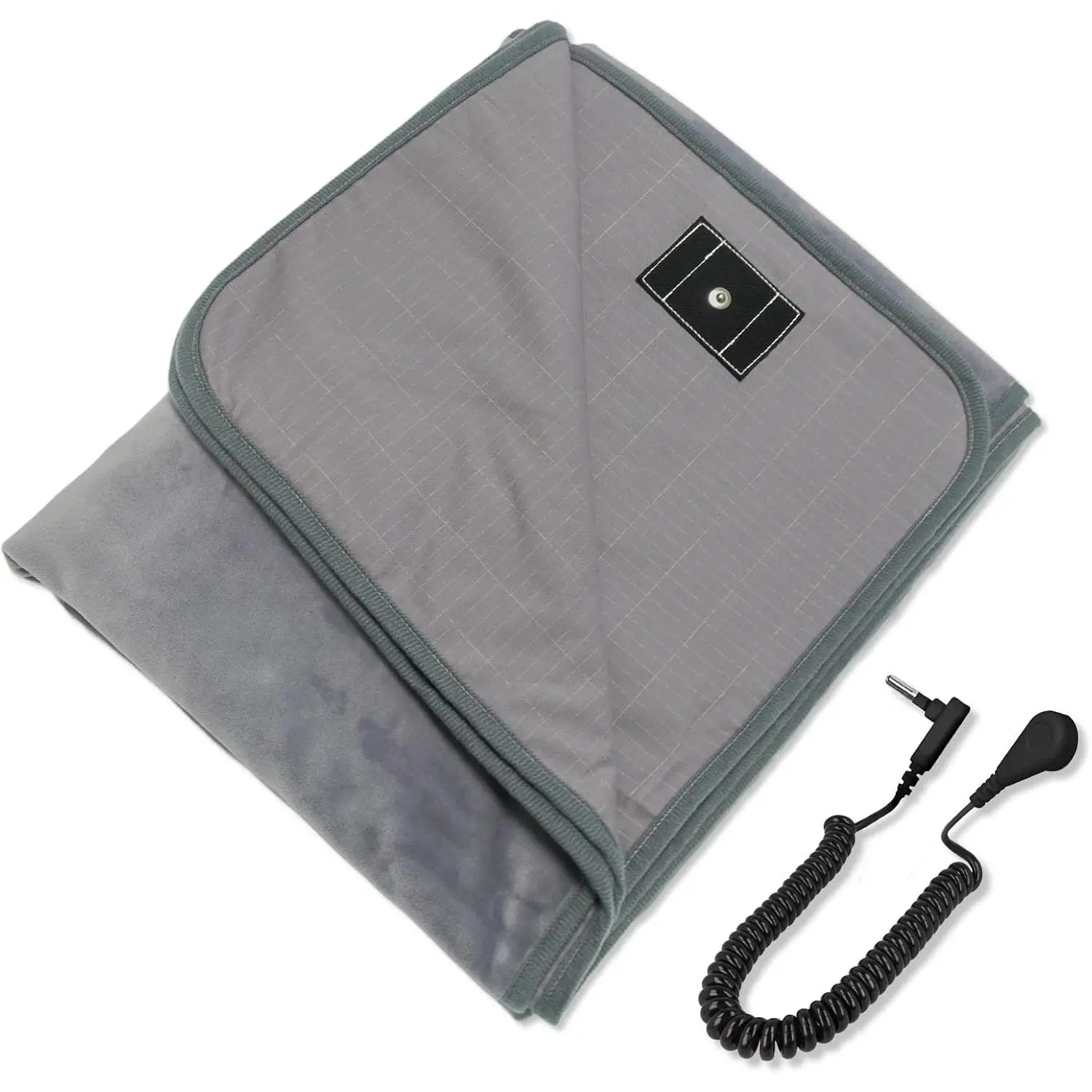 Grounding Blanket for Improved Sleep, Relax, Grounding Bed Throw Blanket, Earth Connect Bedding Sheet(Gray, 60"x80"in)