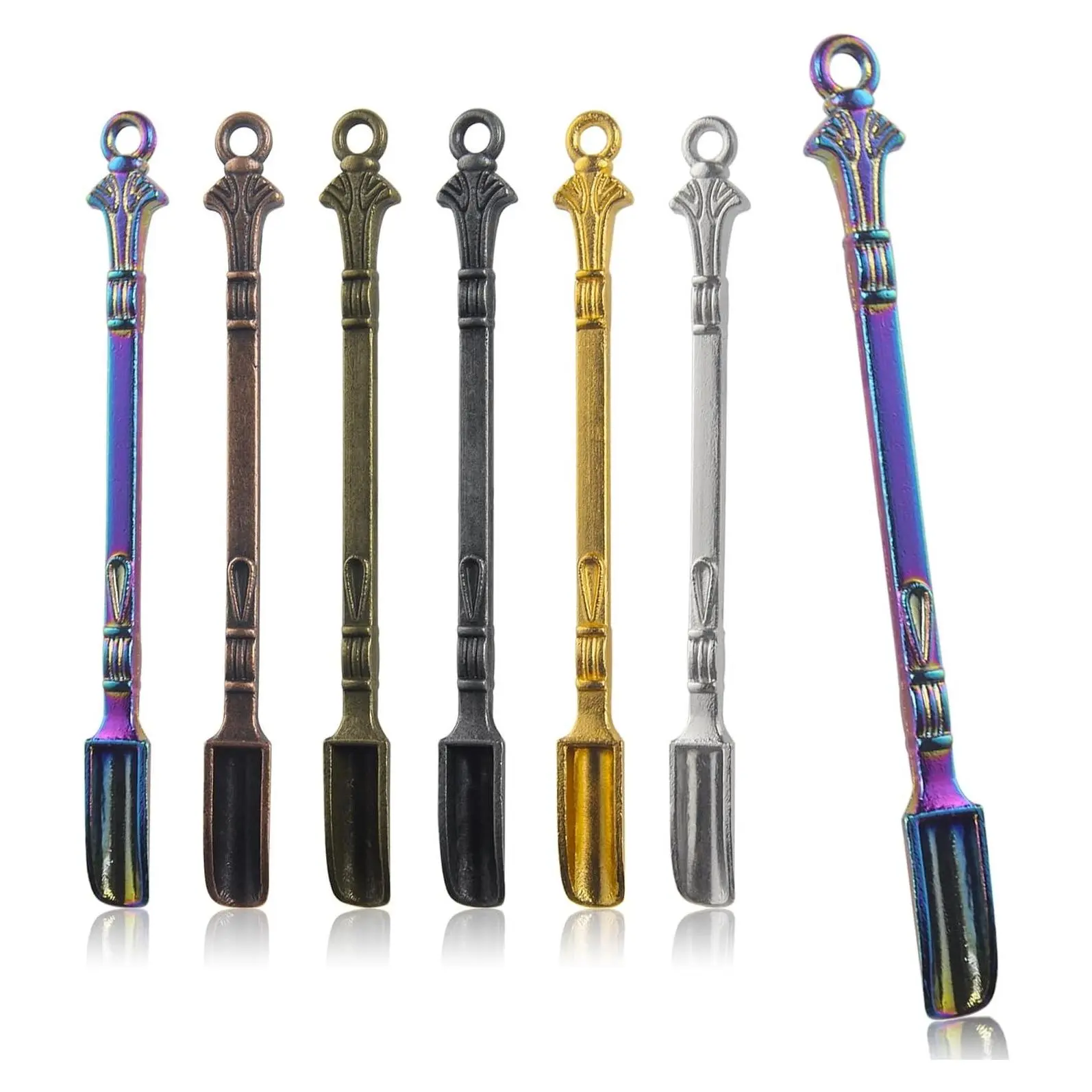 6-Pack 3-Inch Mini Metal Spoons, Tiny Shovels for Medicine MeasuringGift
