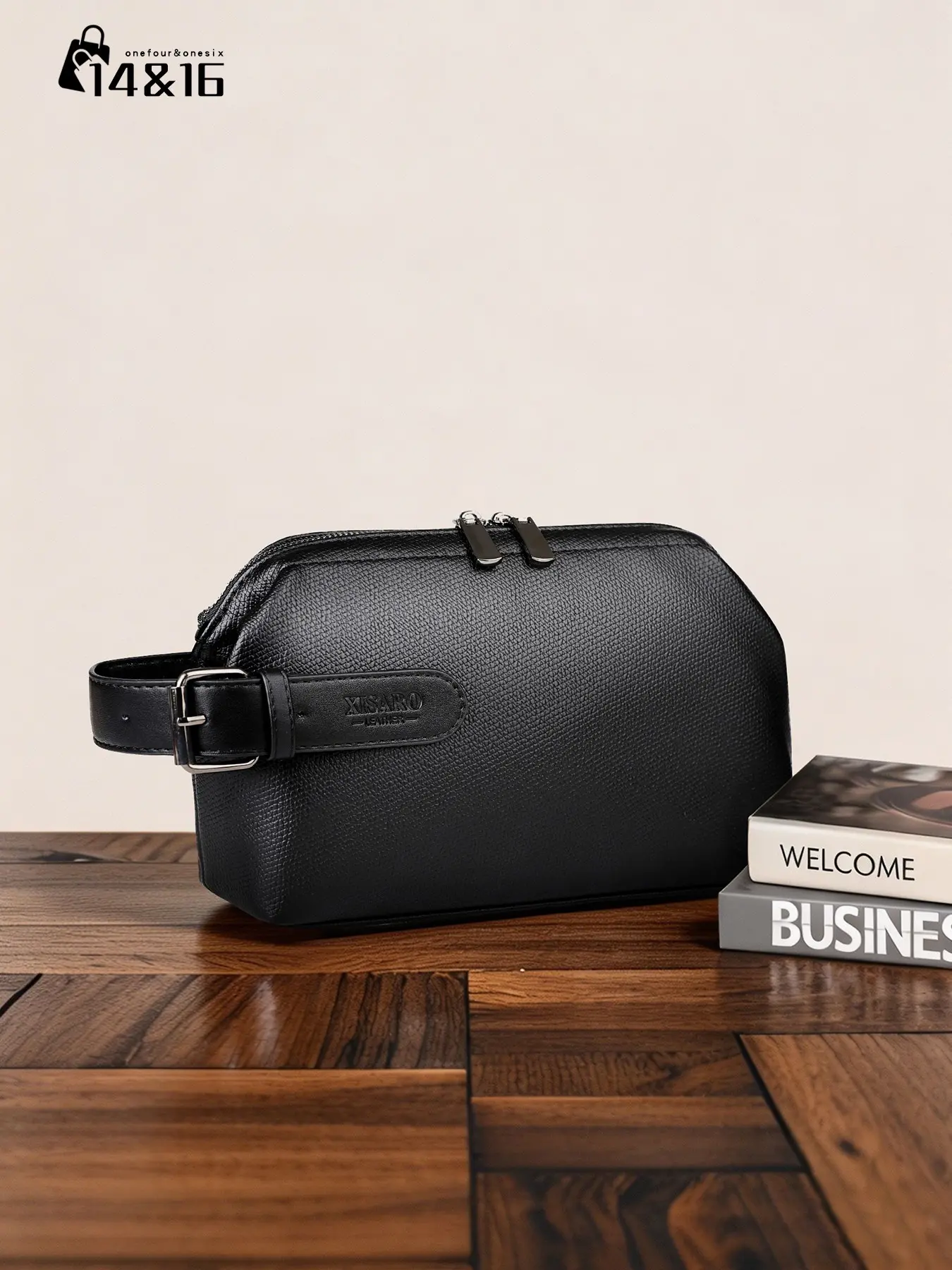 Waterproof PU Leather Oversized Clutch, Fashion Clutch, Casual Solid Pattern Handbag, Large Capacity Phone Pouch, Ideal for Work and Travel, Travel Essentials, Personalized Gift