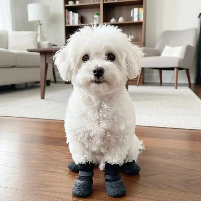 4Pcs Waterproof Dog Boots with Anti-Slip Soft Sole - Outdoor Walks Paw Protection for Small-Medium Dogs (Shiba Inu, Corgi) 2026