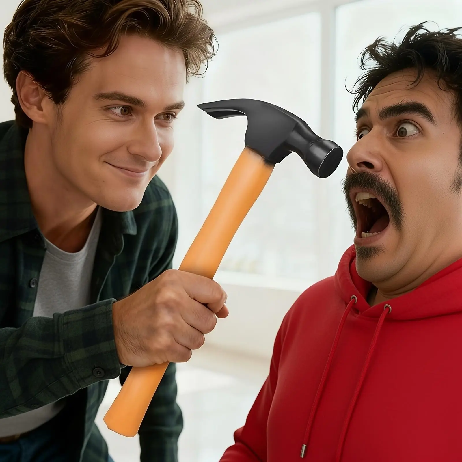 Funny Prank Hammer Gift, Soft Handle, Humorous and Fun, Perfect for Halloween and Christmas, Ideal Creative Prank Gift for Friends and Family
