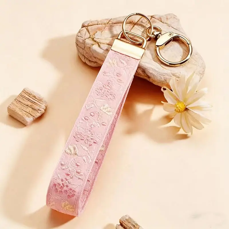 Zinc Alloy Keychain, Elegant Women's Gift, Dual-Layer Ribbon Keyholder, Fashionable Car Keychain, Universal Key Accessory, Stylish Bag Charm