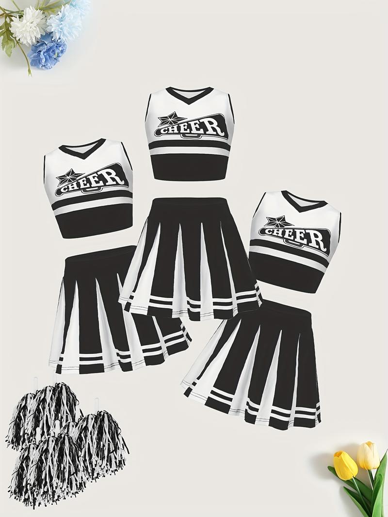 body shaper woman Three-Pack Children's Cheerleading Uniforms Rugby Cheerleading Captain Includes POM-POM Competition Cheers exercise pants stretchy workout sport fitted fitness training Body Resistance Bands Full women sets Dress Shorts