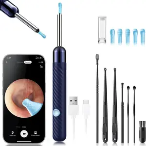 Earwax Removal Tool with 1080P Camera, Ip67 Waterproof Ear Cleaning Kit, Includes 6 Ear Picks, Compatible with iOS and Android, Women's Birthday Gift