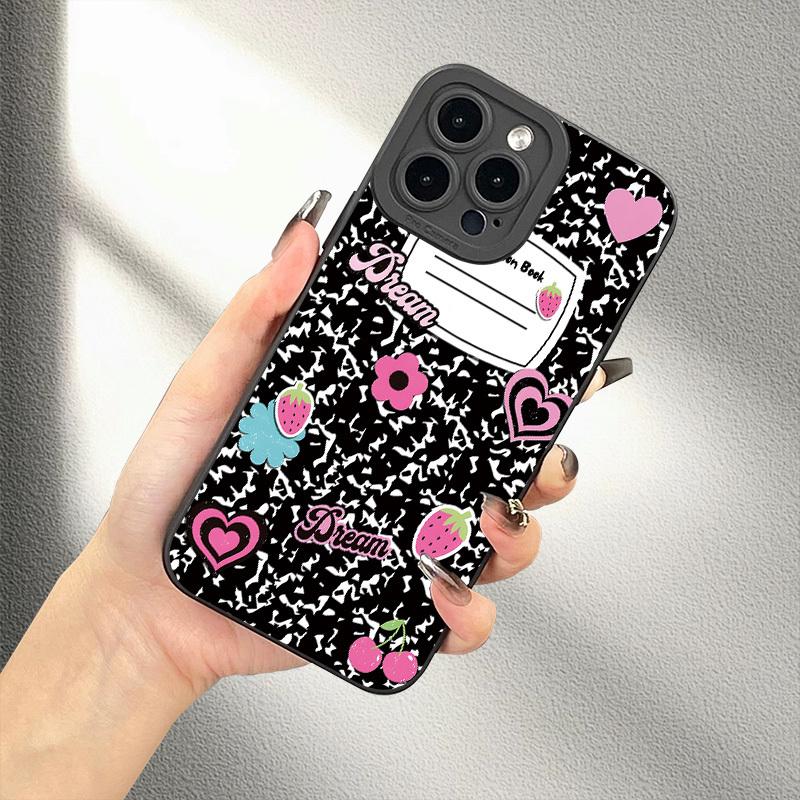UV Printed Notebook Cover Design TPU Protective Phone Case - 360-Degree Protection Phone Accessory for iPhone 7,8 Plus,SE,Mini,XR,X/XS,11,12,13,14,15,16,17 Pro Max - Ideal Birthday Gift for Handheld Device Users