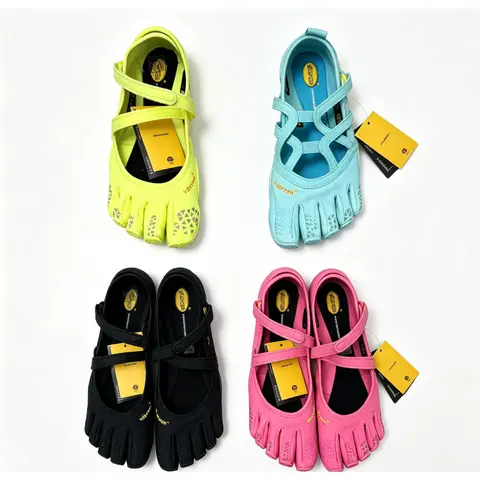 Five Finger Split Toe Barefoot Yoga Shoes Non Slip Soft Flexible Sole For Pilates Dance Indoor Gym Workout