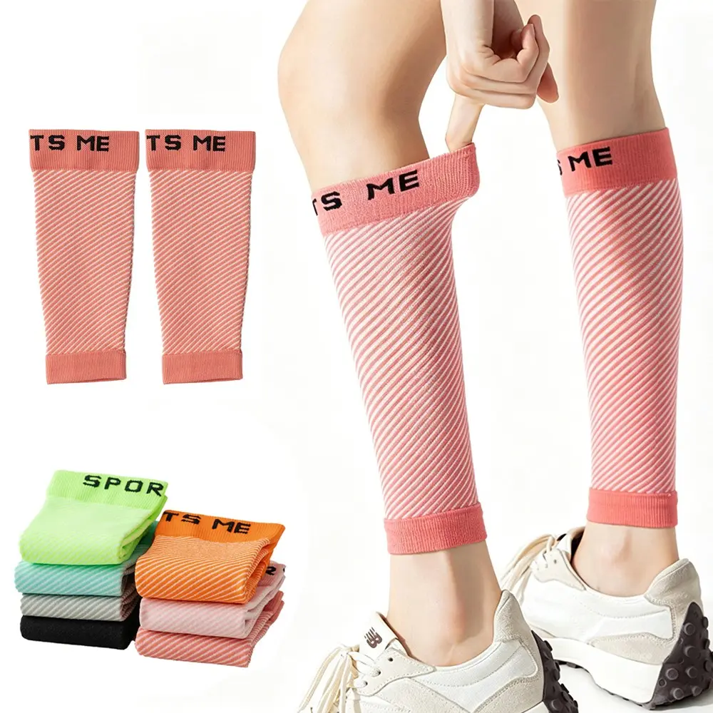 1Pair Calf Compression Sleeve for Men and Women, Shin Splint Brace Support for Leg Calf, Footless Compression Socks for Running, Football, Nurse, Pregnant
