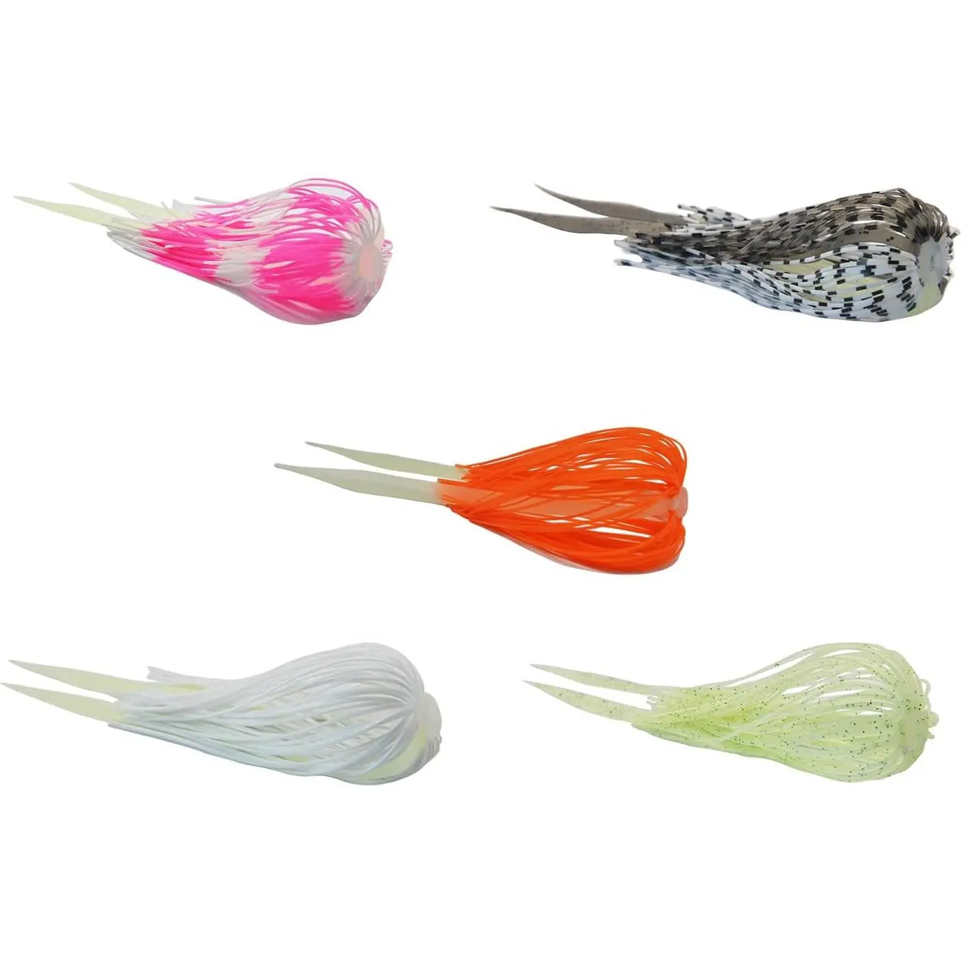 Jig Skirts  Fishing Skirts for Spinnerbaits Bass Jig Lures Fishing  Accessories Quick Change Squid Jig Skirts