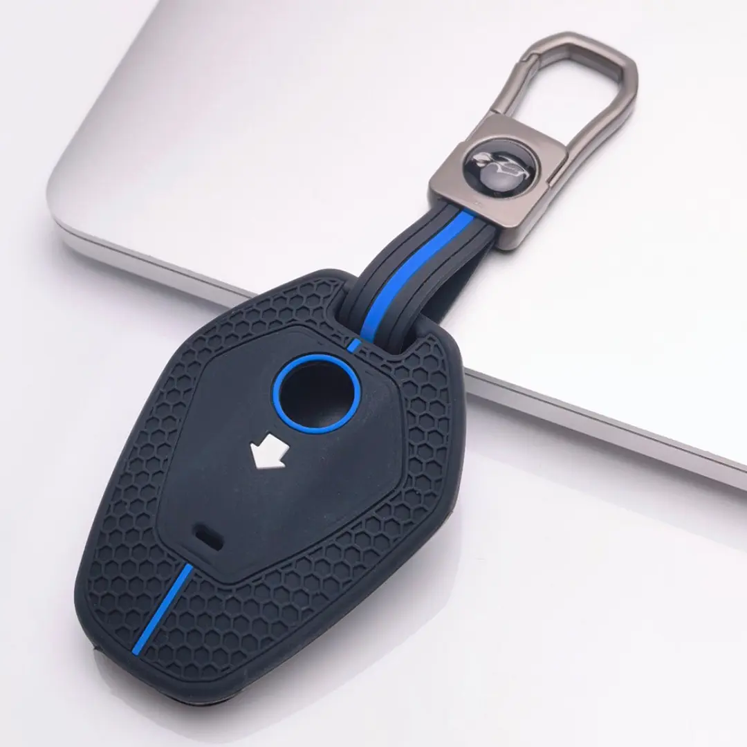 Premium Key Cover with keychain for BMW Motorcycle. Shockproof anti-scratch shell fits R1300GS R1300GS ADV R1300R R1300RS R1300RT. Fully protects key from drops & dirt, durable accessory built for BMW motorcycle riders.