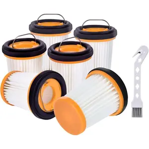 6 Pack WV201 Filter  for  Wandvac  W1 S87 Cordless Handheld Vacuum, Compatible with WV200, WV201, WV205, WV220, WV201BK, Compare to Part # XHFWV200