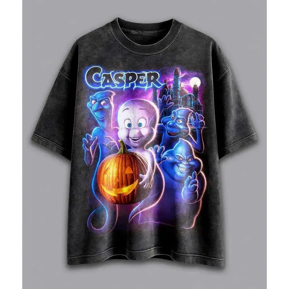 [Sale up to 30%] + [FREE SHIP] Comfort Colors  Vintage Movie Casper Halloween Washed Heavy T-Shirt, Horror Movie Sweatshirt, Halloween Hoodie, Unisex T-shirt, Halloween Horror Gift.