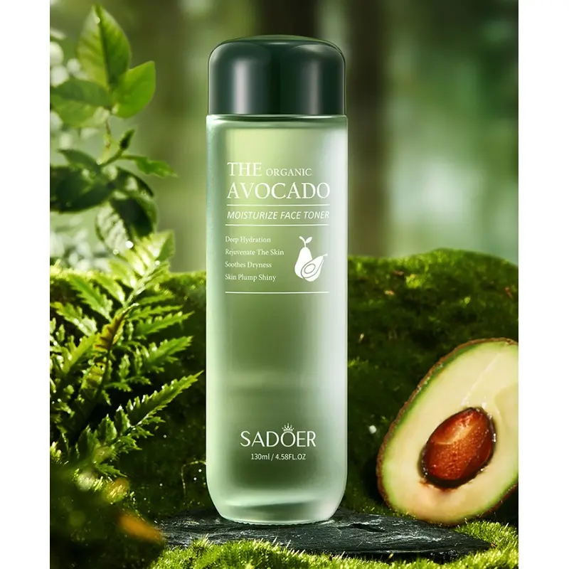 Hydrating Avocado Face Essence Toner 130ml, Replenish Water Keep Skin Smooth Morning Night Skincare