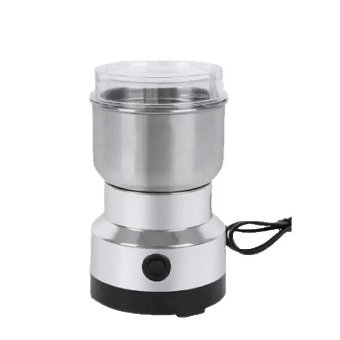 Multifunctional Home Grinder, 16x10cm, Fine Powder Output, High-Speed Blades, 1-Touch Control & Safe Material for Grains, Coffee Beans, Spices Dry Food Milling, One-Touch Control