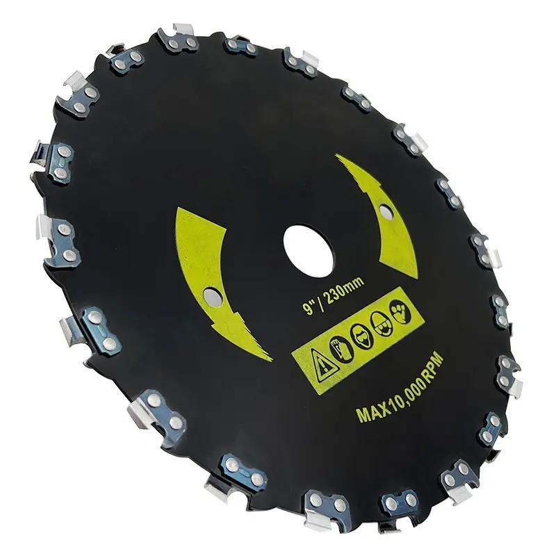 Garden Tool Parts Brush Cutter Accessories Manganese Steel Saw Blade Teeth 9" 230mm Trimmer Head Lawn Mower Blade (large 3/8 Right Angle Knife Head 20 Teeth 230mm), Durable Grass Cutting Tool, Efficient Lawn Maintenance Accessory