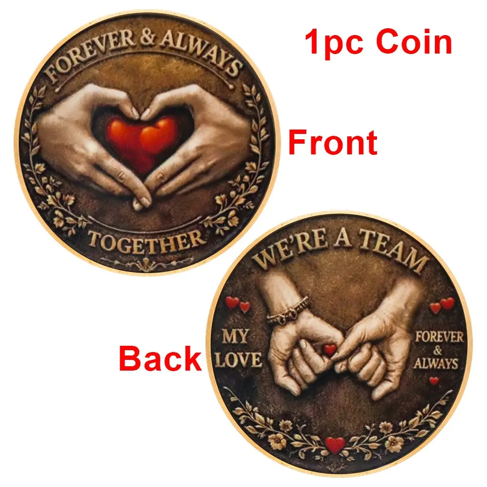 Eternal Love Memorial Coin, Unique Collectible Gift for Girlfriend, Wife, Family, Friends, Perfect Birthday and Holiday Present