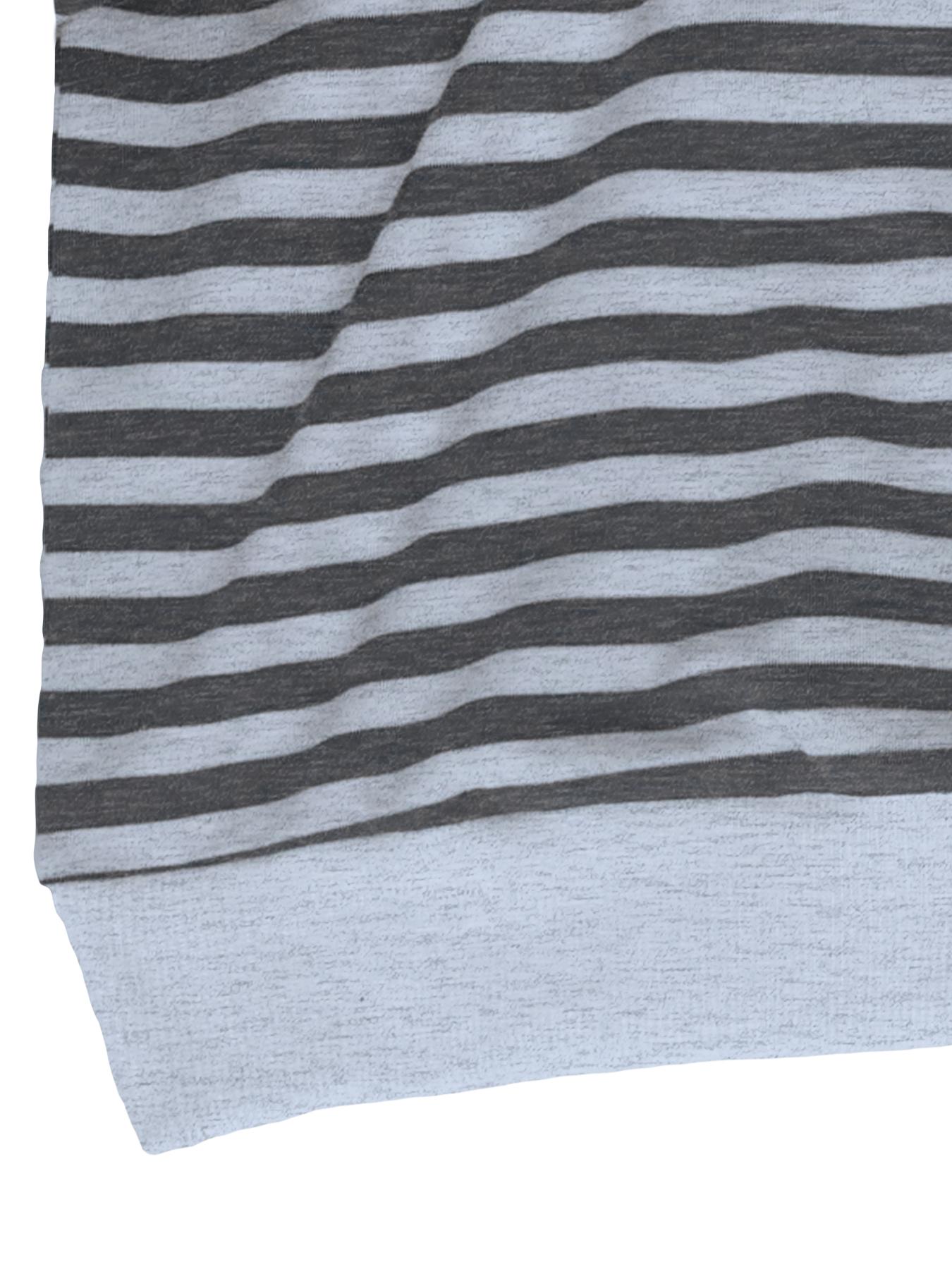 Women's Striped Print Long Sleeve Tee & High Waist Shorts Two-piece Set, Casual Round Neck Top & Shorts for Spring & Fall, Women's Clothes for Daily Wear