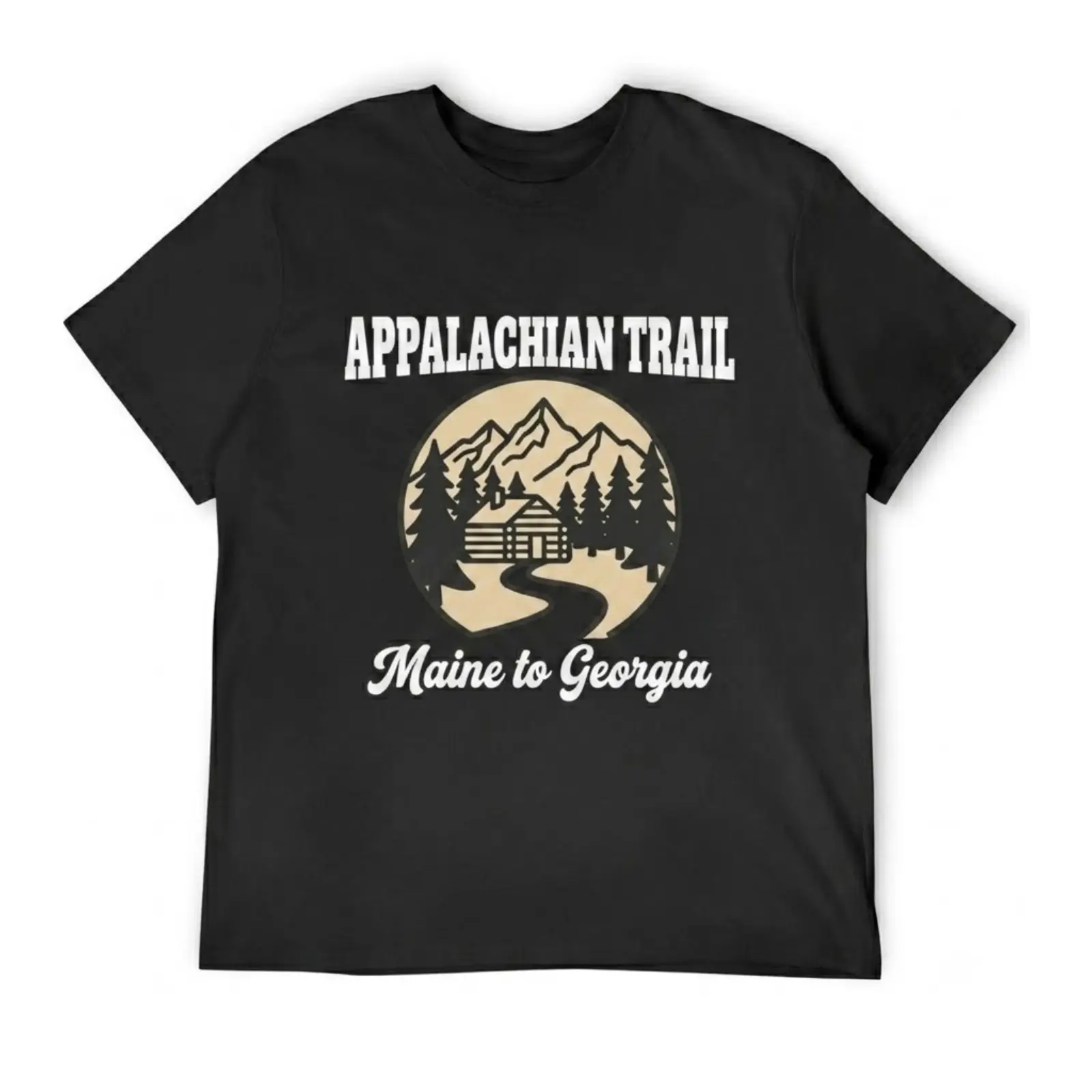 Unisex Short-Sleeve Appalachian Trail Graphic Tee - Vintage National Park Nature Print, Heavy Retro Mountain Hiking Slogan Sports Top, Outdoor Streetwear Apparel gift
