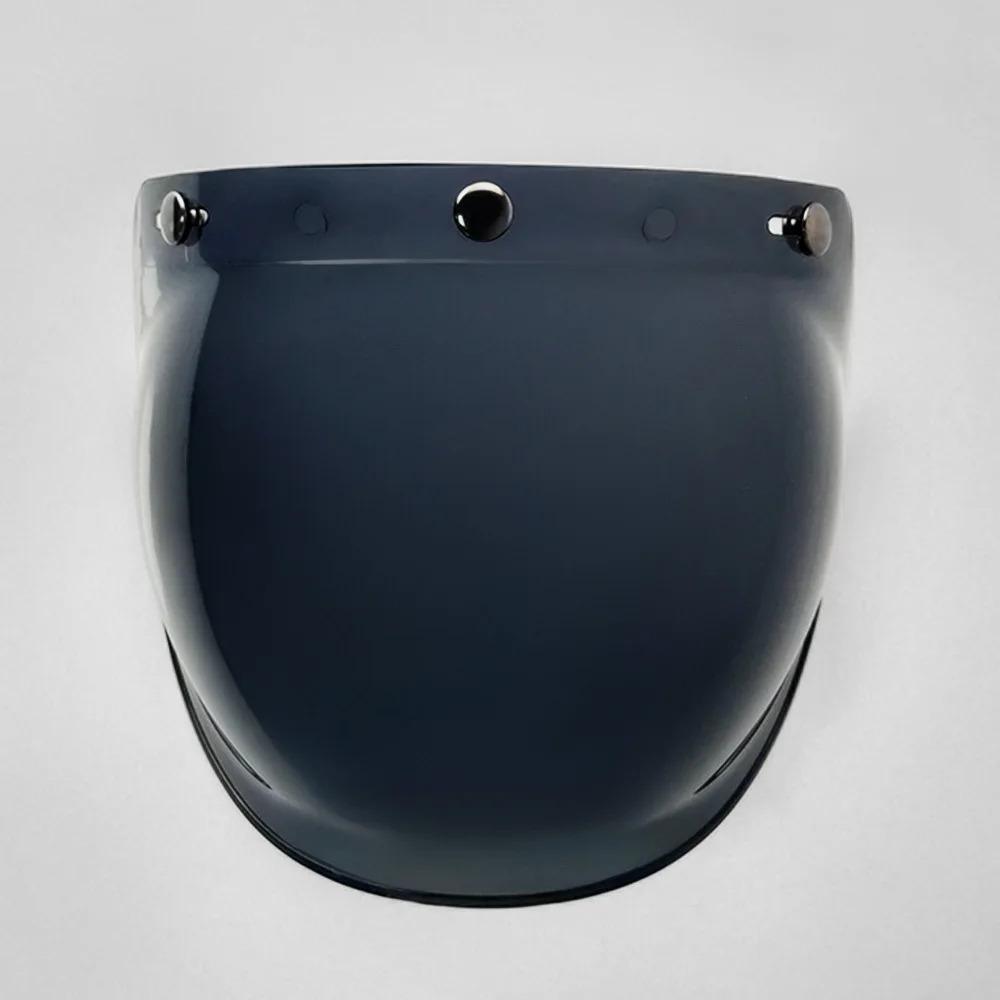 Three Buckle Bubble Visor for Three-Button Helmets Flip-Up Motorcycle Helmet Visor Capacete Lens Visera Cosco Moto Accessories