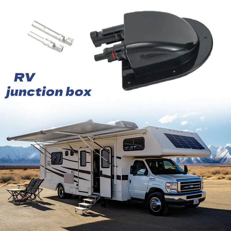 RV Roof Junction Box, Photovoltaic RV Junction Box, Industrial Electrical Accessory, RV Line Connector, External Accessories