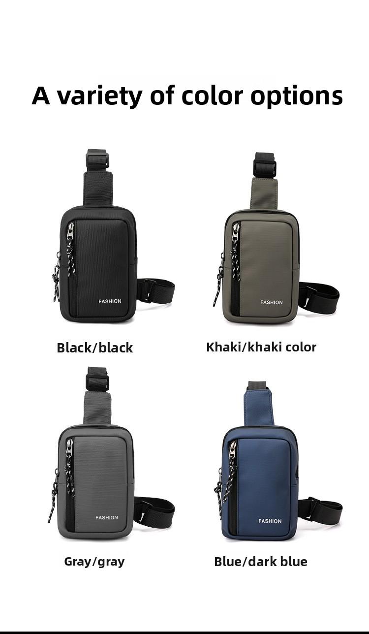 2026 New Leather Chest Bag for Men, Single-Shoulder Small Backpack, Water-Resistant Travel Sports Backpack, Crossbody Chest Bag, Travel Small Backpack