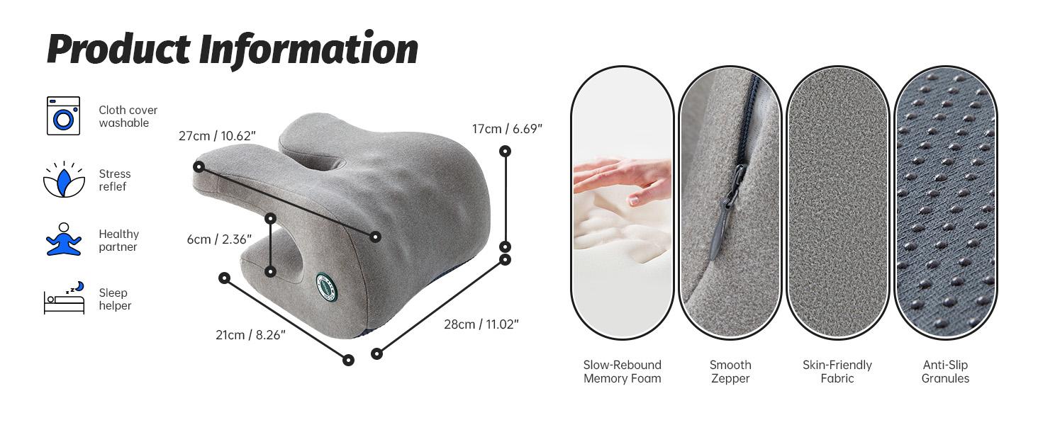 Headrest Office Chair Neck Pillow Ergonomic Desk Pillow for Napping ...