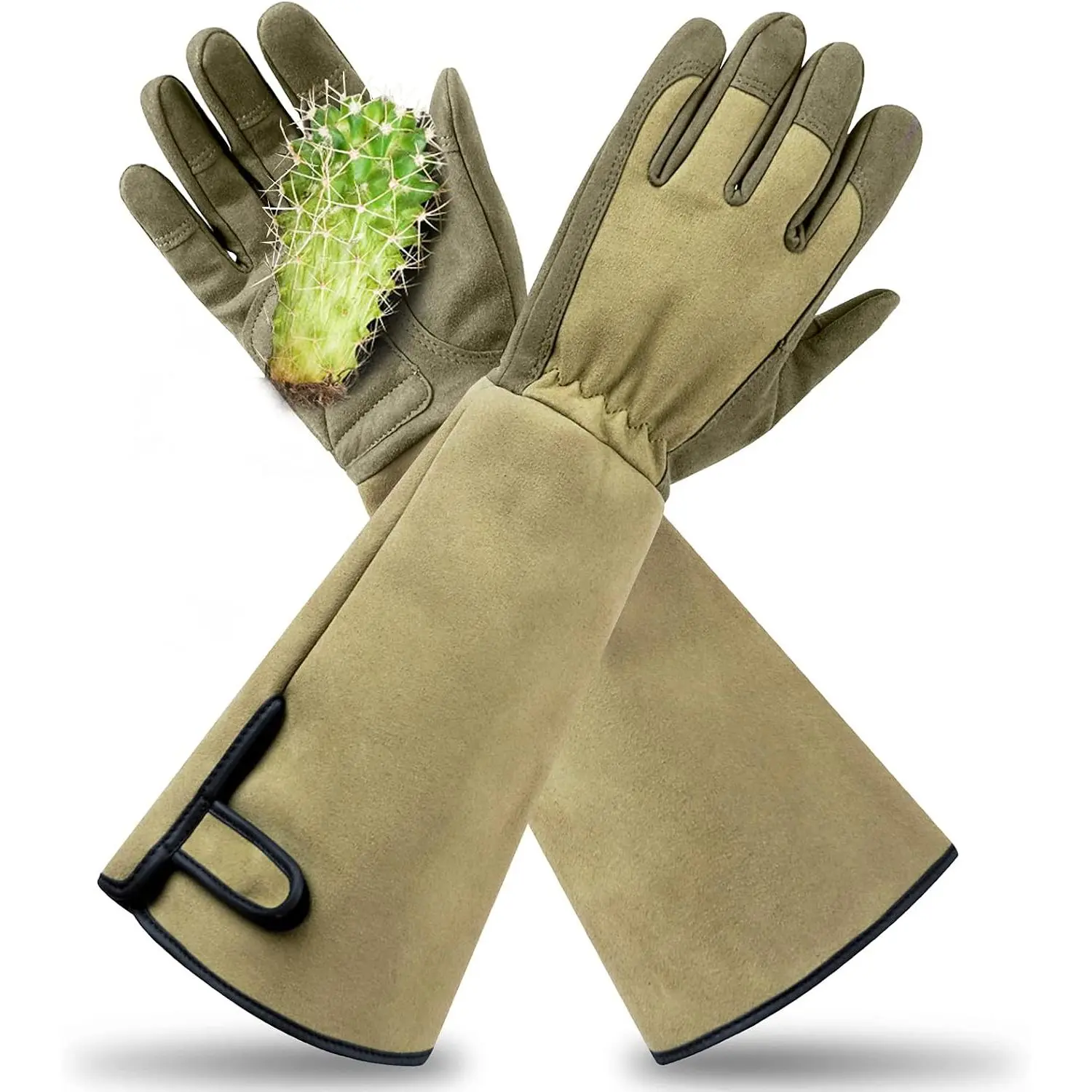 Professional Rose Pruning Thorn Proof Gardening Gloves with Long Forearm Protection for Men and Women