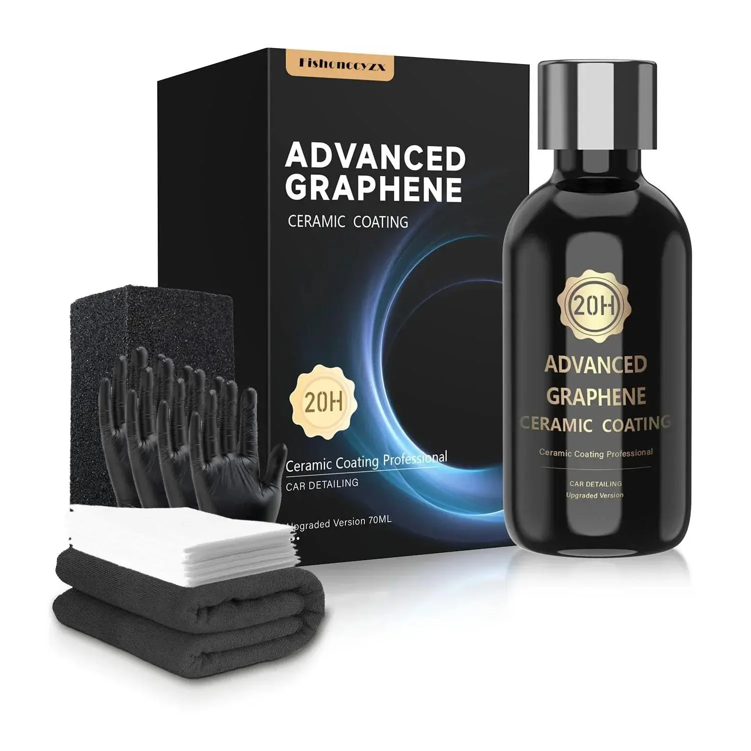 20H Advanced Graphene Ceramic Coating for Cars Ceramic Car Detailing 10+ Years of Long Lasting Protection Ultra High Gloss